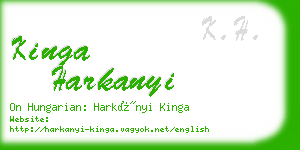 kinga harkanyi business card